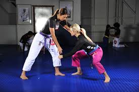 The is Kyra Gracie. The daughter of the original founder of Brazilian Jiu-Jitsu